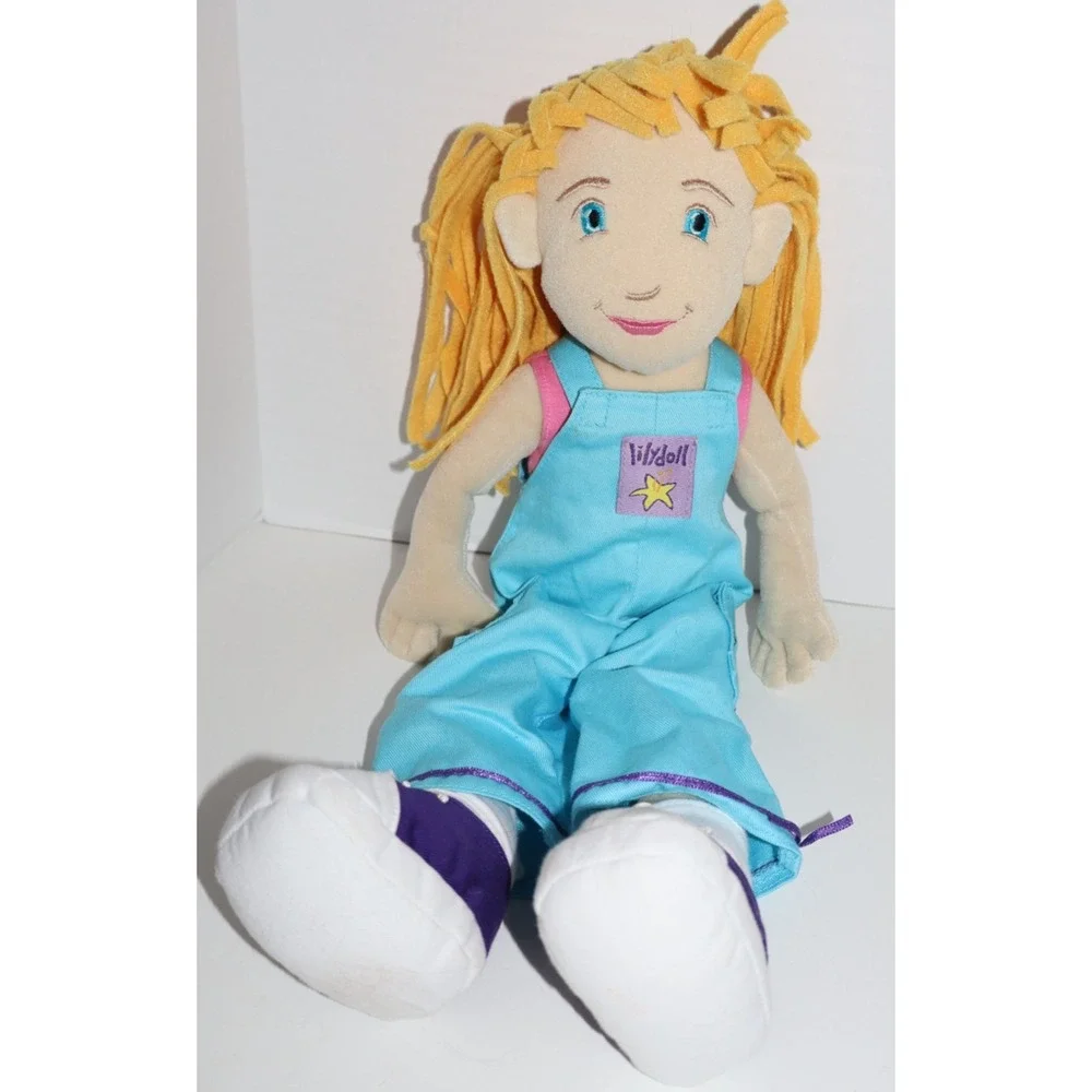 Manhattan Toy Large GROOVY GIRLS Lilydoll Plush Dolls Lot of 2 VINTAGE 2000